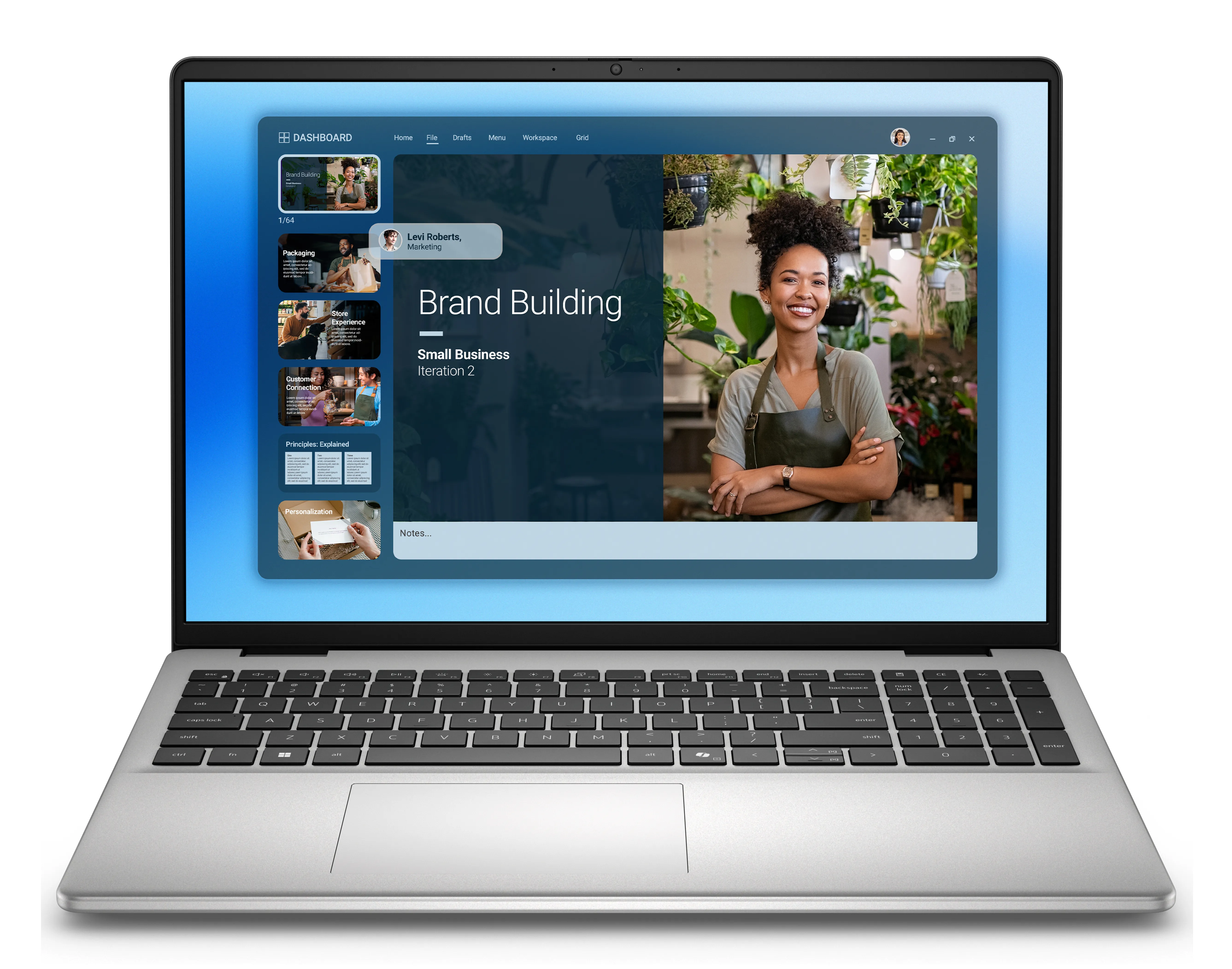 td-dc16251_rplu-r_004_hom Dell 16 DC16251/ Core 5 -120U/16GB/512 SSD/16″ FHD+/Intel UHD/FgrPr/WLAN + BT/US Kb/4 Cell/W11Home/Platinum Silver/3yrs Prosupport