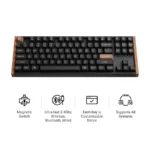 KEYCHRON K8 HE SE – US Layout – Gateron Magnetic Nebula – Carbon Black Wireless Keyboard