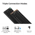 KEYCHRON K8 HE SE – US Layout – Gateron Magnetic Nebula – Carbon Black Wireless Keyboard