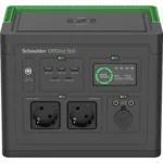 APC Schneider OffGrid Portable Power Station 500, 230V, 517Wh Lithium-ion, LCD, 2 CEE 7/3 Schuko outlets, Sinewave, 3 USB-A, 2 USB-C, Wireless Charger
