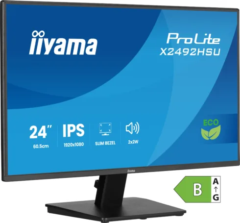 IIYAMA 24” IPS Full HD panel with 4-side slim bezel 